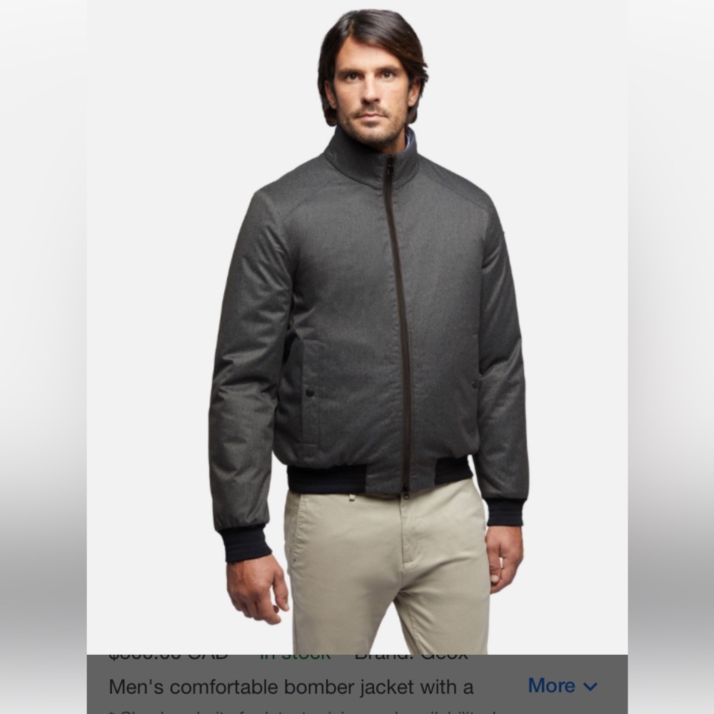 Hart Schaffner Marx Wool Bomber Jacket Mens Size L. Gray/Black - GUC
>